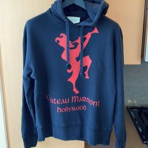 Authentic! Gucci black hoodie M/L with logo